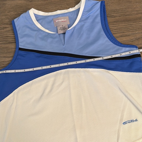 Bolle’ Blue White Retro Tennis Tank Top - Picture 4 of 5